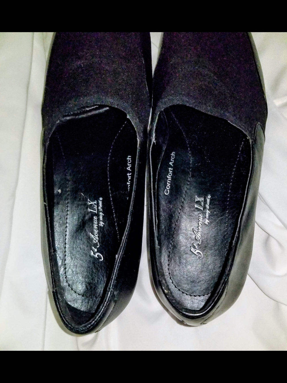 5th Avenue LX Black Women's Slip-On Comfort Loafers